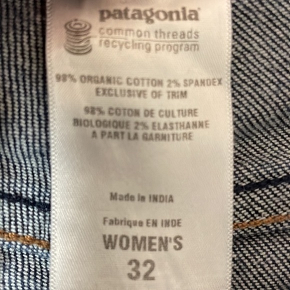 Patagonia organic cotton bootcut jeans size 32 - Picture 10 of 10